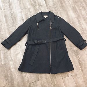 Michael Kors gray plus size wool pea coat 20w